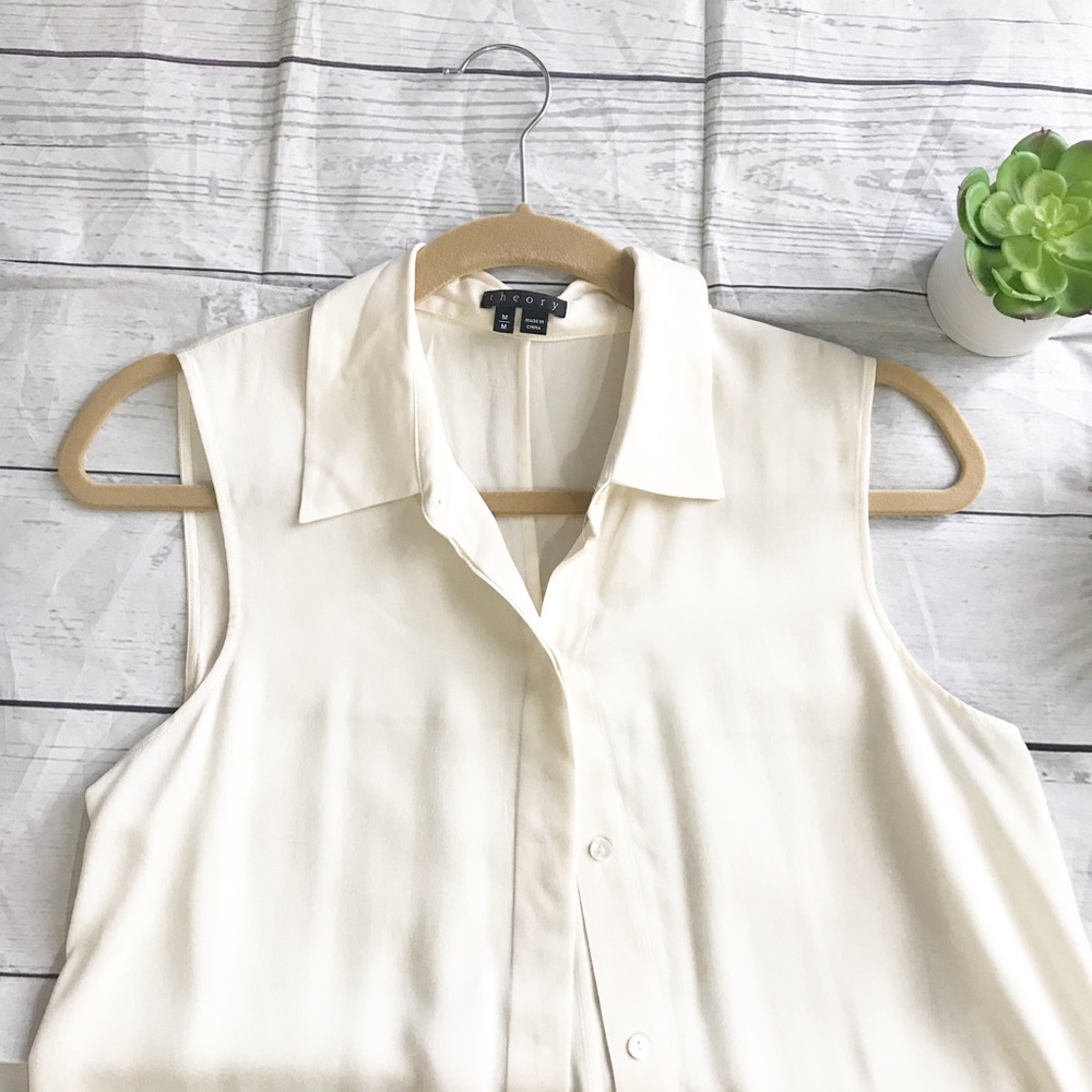 Theory  button Down blouse - Picture 2 of 4